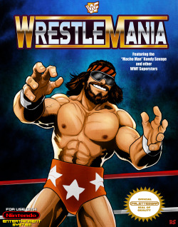 wheresrandysavage:  paletteswapblog:  Rusty Shackles P-Swaps Wrestlemania (NES) Don’t forget to check Rusty’s new project based off his 1up game/comic mergers, the INSERT QUARTER BIN!  There’s some MADNESS going on over at PaletteSwap