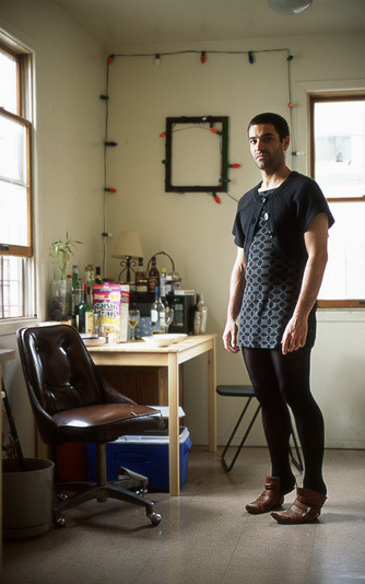 party-wok:  anythingphotography:  Full-Length Portraits of Men in Their Girlfriends’ Clothes by Photographer Jon Uriarte  If you’ve never switched clothes with your girlfriend in a bathroom at a party, you’re wrong. 