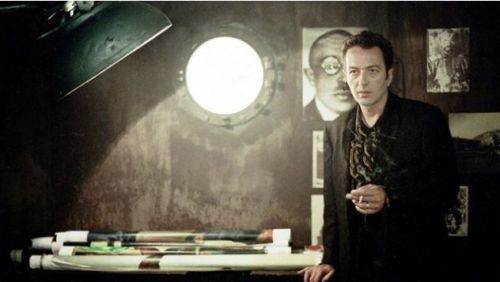 theunderestimator-2: Movie stills of Joe Strummer starring as a character named Vince Taylor in F.J.