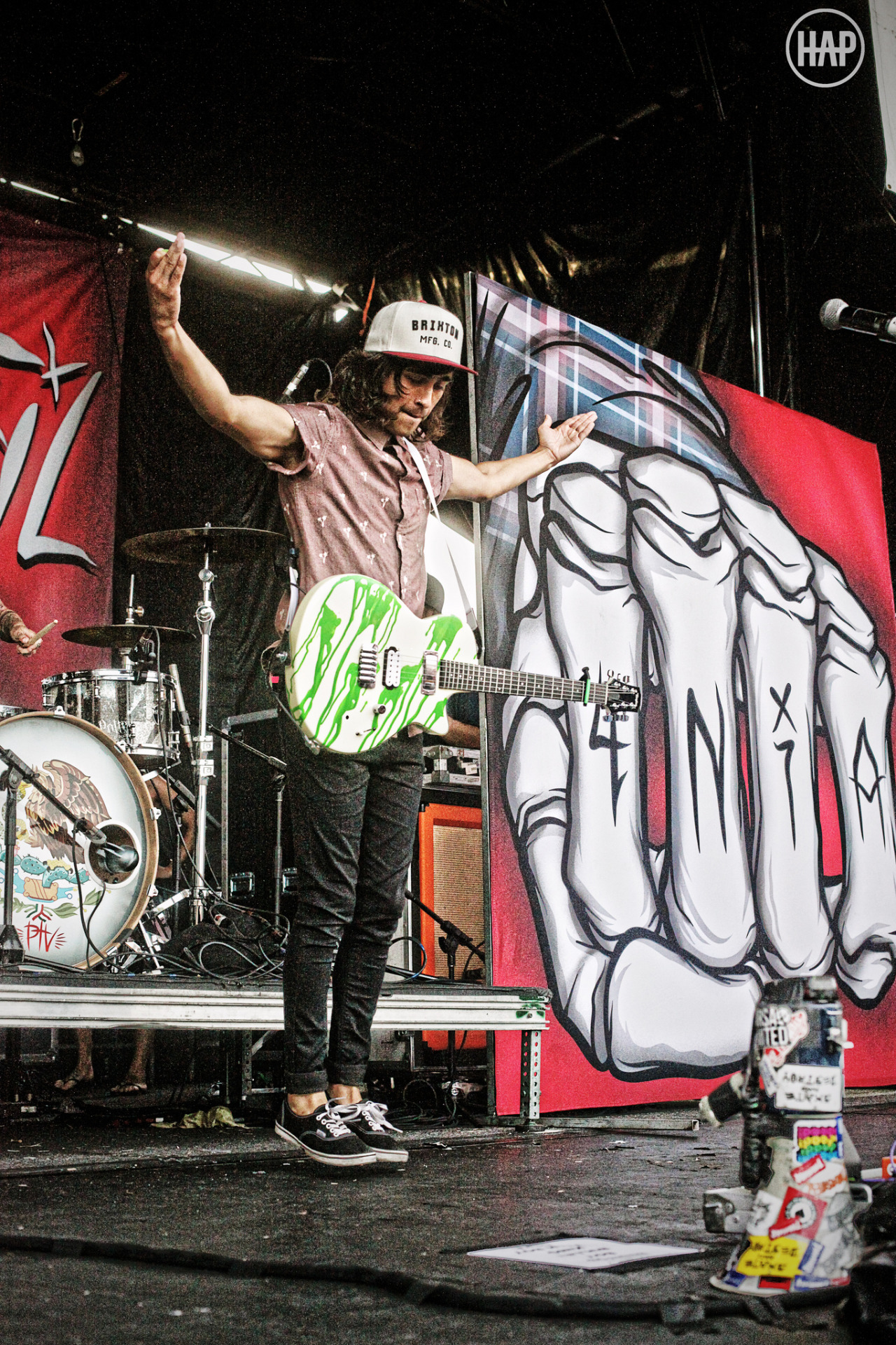 hellopiercetheveilfans:  Vic Fuentes of Pierce The Veil  7-1-12 Vans Warped Tour