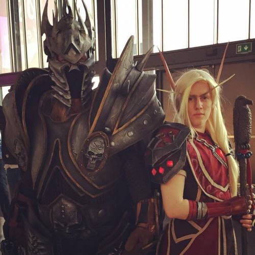vescosplay:I found Arthas. He was so tall. Must have been as big as the in-game model. There was not