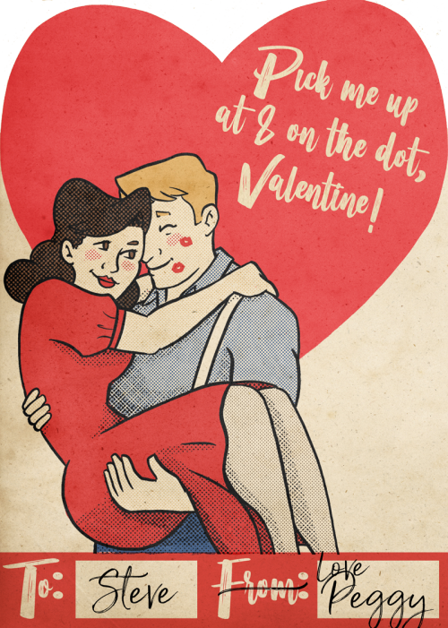 roboticonography:Happy V-Day! Some vintage valentines for our vintage sweethearts.Made in Procreate 