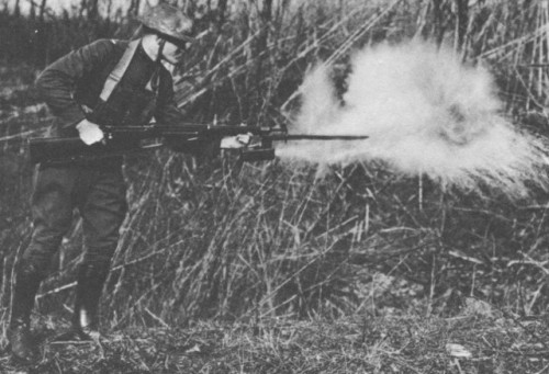 peashooter85: The Flaming Bayonet, An American invention during World War I, the flaming bayonet was