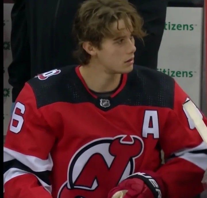 Jack Hughes Stare Down Celly 
