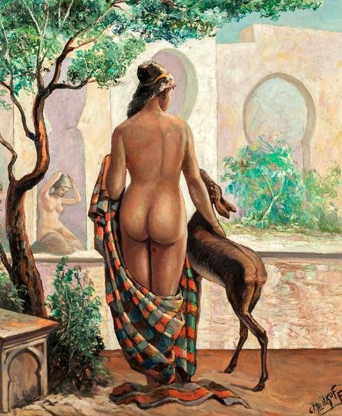 lanangon:  jonilover: Harem Scene, Charles Melikoff(Belgian), (via harem-scene.jpg