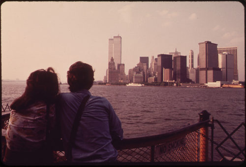 Photos of the newly-opened World Trade Center and Manhattan’s Financial District in 1973 (via Curbed NY)