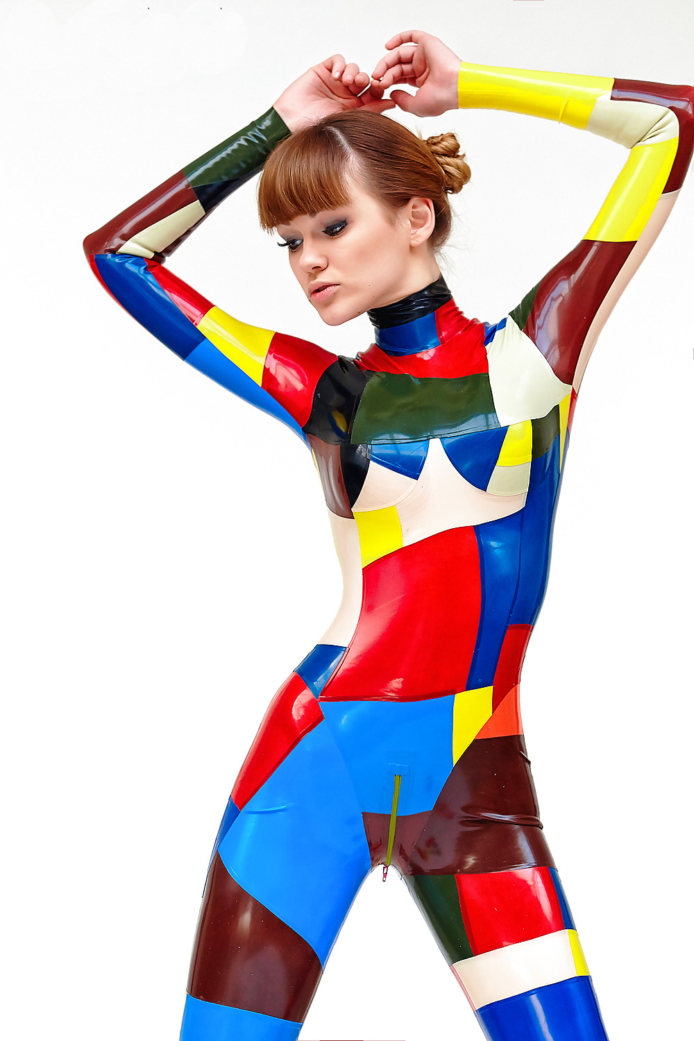 allanon1960:MultiColoured Catsuit, Alexandra Potter