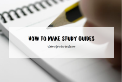 strive-for-da-best:  Making your own personalised guides is quite different from your normal note-taking. Study guides are more exam-oriented, instead of merely summarising and organising information. It is a tool to help you to study for your exams,