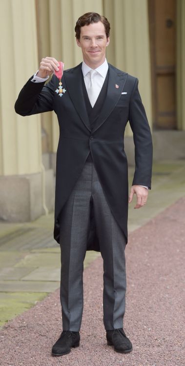 new tab for high resBenedict Cumberbatch and Sophie Hunter pictured after Cumberbatch received a CBE