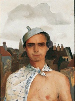 Felix Nussbaum: Self portrait with tea towel,