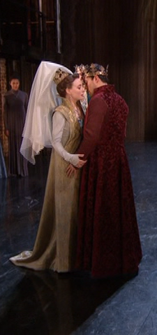 Henry and Kate win the award for cutest couple ever.Alex Hassell and Jennifer Kirby, RSC Henry V (20