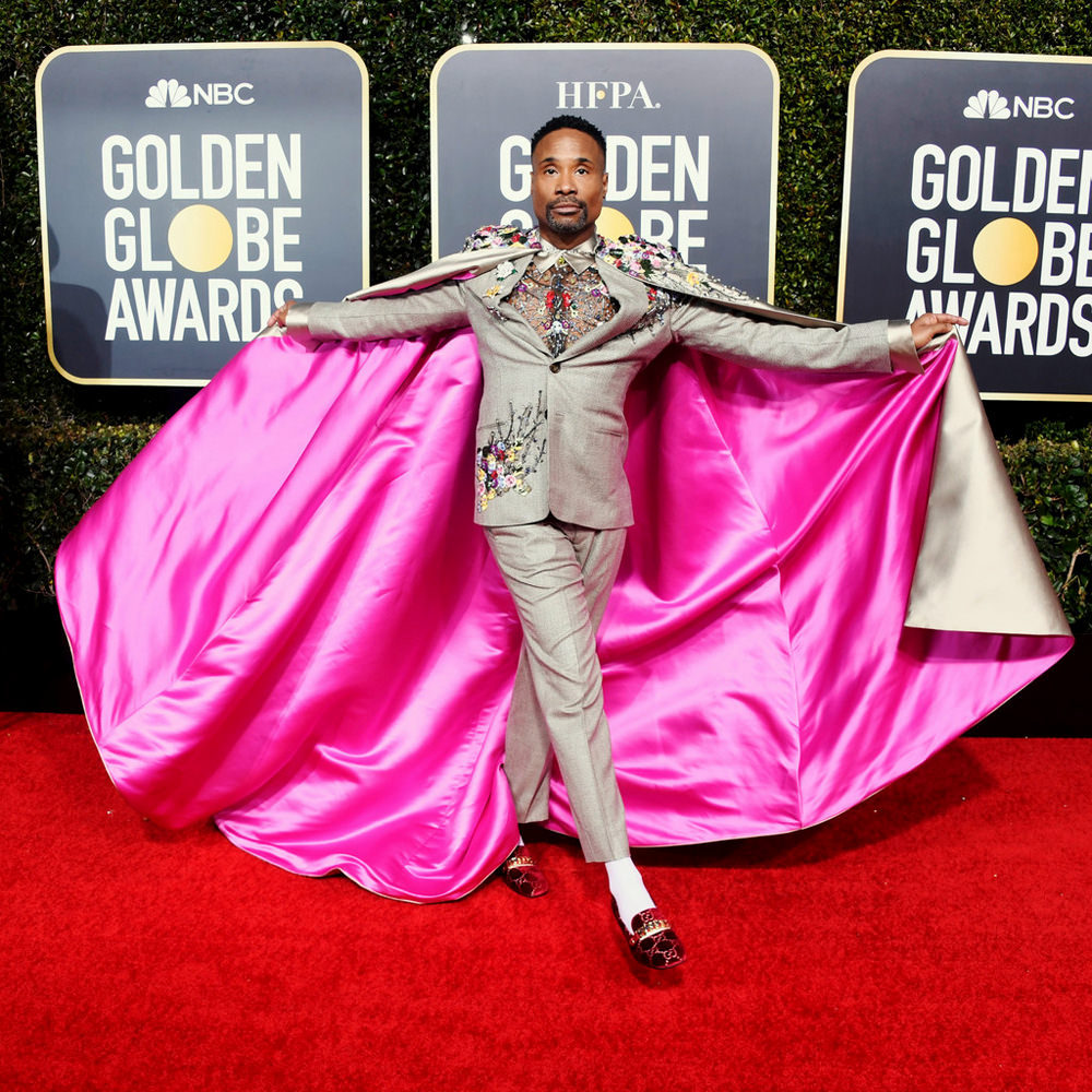 sartorialadventure:  Billy Porter in Randi Rahm couture at the Golden Globes