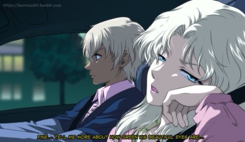 Screenshot redraw………. with a twist.Look at Vermouth being super done with her s