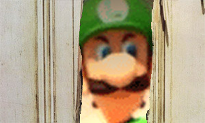 forthepixels:  Luigi death stare compilation.  It took Mario Kart, Luigi, a death