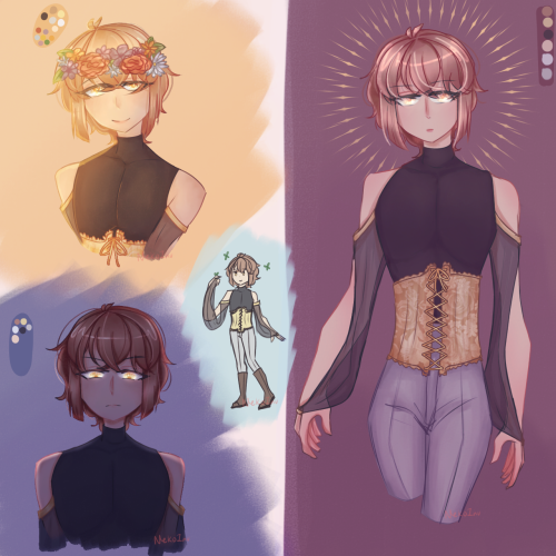AU Of An OC (mostly Born From My Desire To Draw Them With Longer Hair)