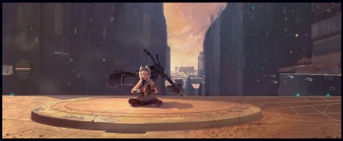 radioactivesnowflake:Ahsoka Tano Concept Art by Tara RuepingTCW Season 7