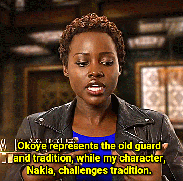 marvel-is-ruining-my-life:Danai Gurira and Lupita Nyong'o on their characters in Black Panther