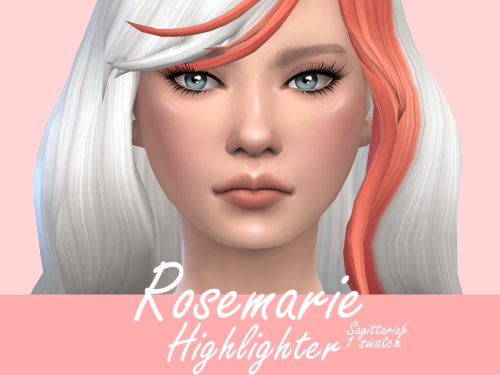 Rosemarie Highlighterbase game compatible1 swatchproperly taggedenabled for all occultsdisabled for 