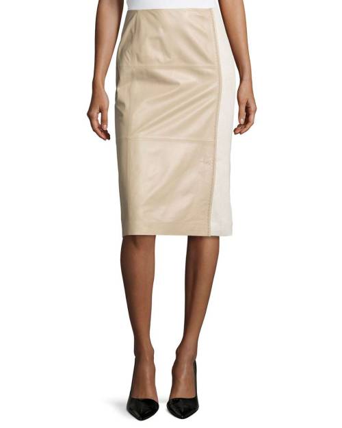 Midi-Length Combo Pencil Skirt, PumiceSearch for more Skirts by Lafayette 148 New York on Wantering.