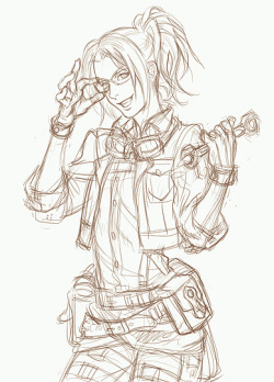 ana-archer:  sketch of Hanji Zoe by Wolfina. 