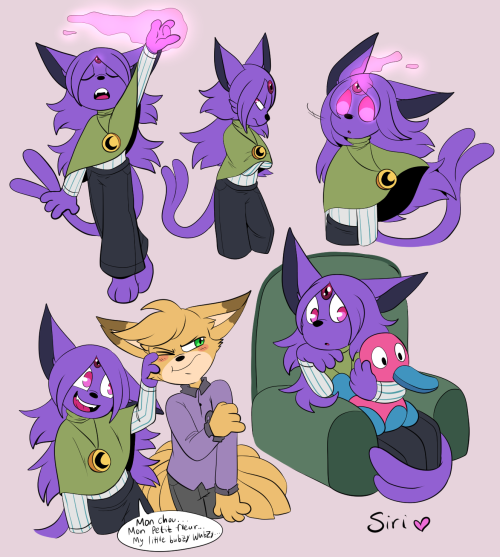 doodles of siri because i havent drawn her in a long while