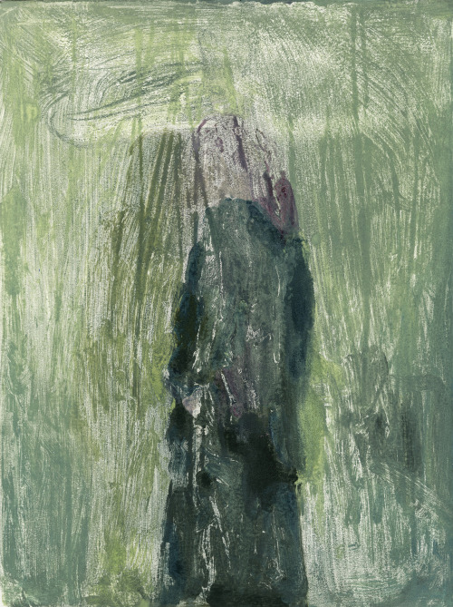 leonardosantamaria: BREAKING EYE CONTACT Leonardo Santamaria. oil and graphite on paper, 11″x1