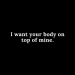 anicklebittome:Want