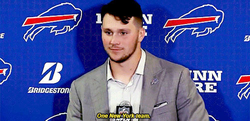 Josh Allen Speaking To The Media And Stealing Buffalo Hearts After The Bills Open The Season 2-0.