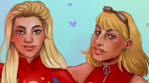 lomakes:DC’s Blonde Brigade! I wanted to draw them all together in an effort to make them look diffe