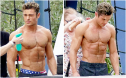 therealdaily411: Zac Efron shows off his