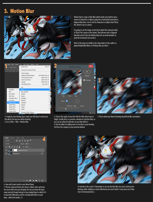 autlawaltua:  And the addition to my guide with tips on how to add various effects I personally love to add to my own drawings (; This one is about various blur filters you can apply in the program Photoshop! These are not all the filters Photoshop has