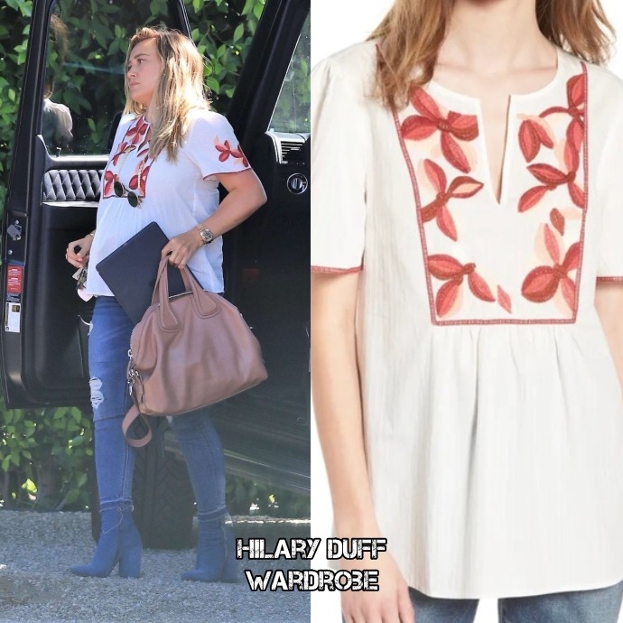 Style a Bottega Veneta crossbody bag like Hilary Duff