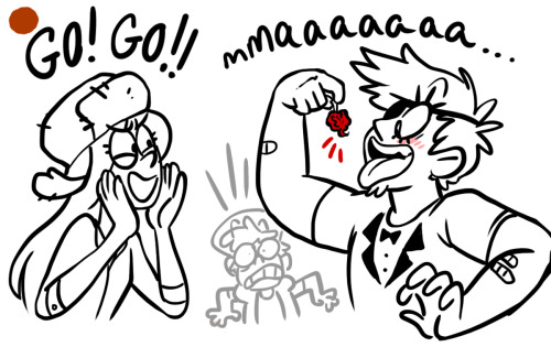nethervane: nakklepiggy: THE PAIN TRAIN HAS COME IN TO THE STATION, CHOO CHOO!!!BILL CIPHER vs. THE 