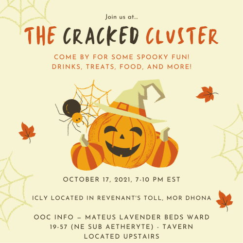 scholarlostintime:It’s that time again for SPOOKTACULAR fun at the Cracked Cluster!Join us for