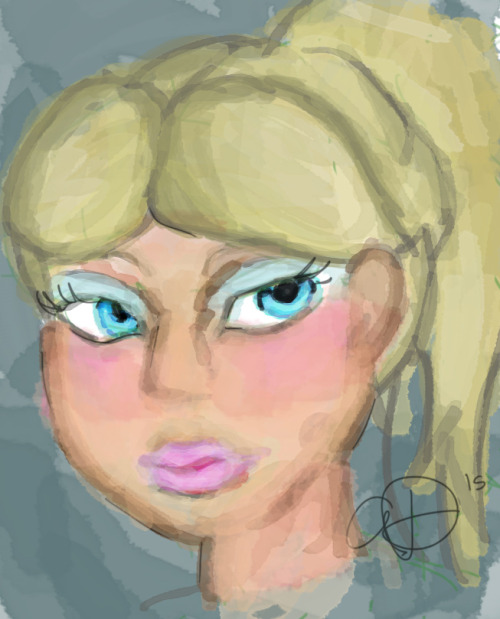  after sketching her for an hour and a half i found one of chloe i wanted to make into a painting. e