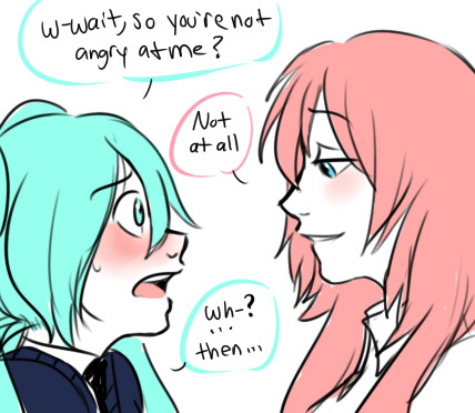 highschool AU           and then she forgot to confess tsk tsk