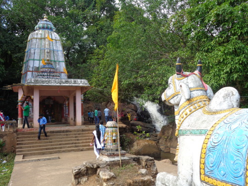 Shiva Temple & Waterfall at Chatikana, Odisha