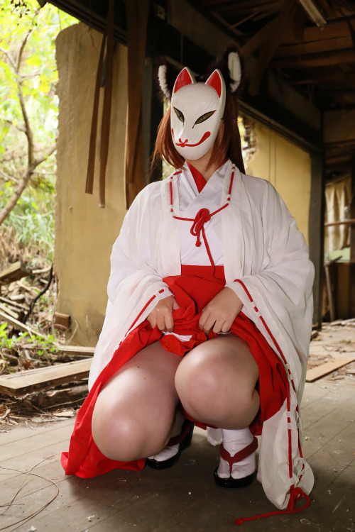 Cute Cosplay GIrl Higurashi Rin (Kitsune-Chan 3) 1-3