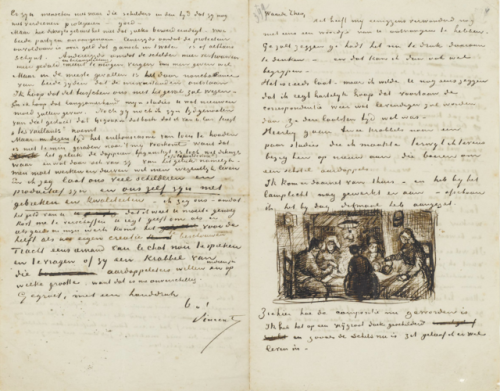 robert-hadley - Vincent Van Gogh - Autograph letter to his brother...