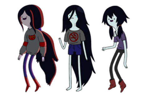 Check out Marceline’s wardrobe!                            