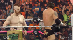 Sheamus caught staring at the Barrett Booty 