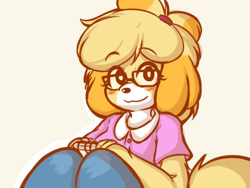 mintsheep: Why she wears glasses She’s short sighted of course!  this is super cute omg