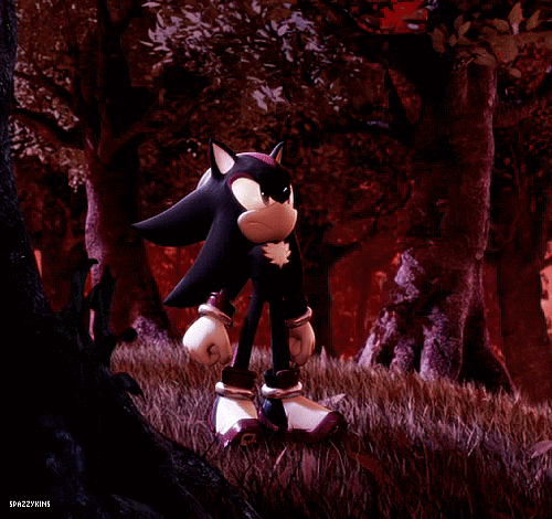 sassy-zorua:  Shadow gets annoyed at a lot of things.Here's a GIF of him getting