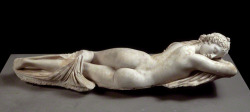 honeybride:  &ldquo;Hermaphroditos&rdquo; 100-220 AD, marble The Child of Aphrodite and Hermes. The story is an ancient Greek myth (and was at some point part of people’s religion). The gods knew that intersex people existed. 