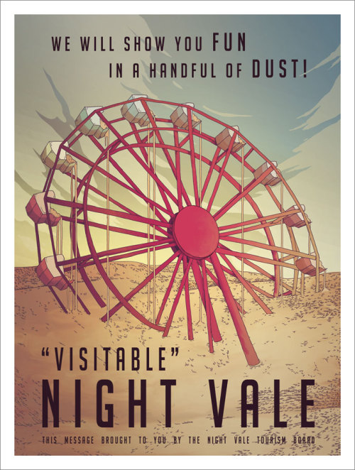 “Visitable”New poster available at the Welcome to Night Vale shop.