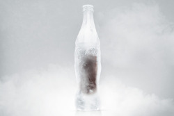 Coca Cola ice bottle. No waste after your
