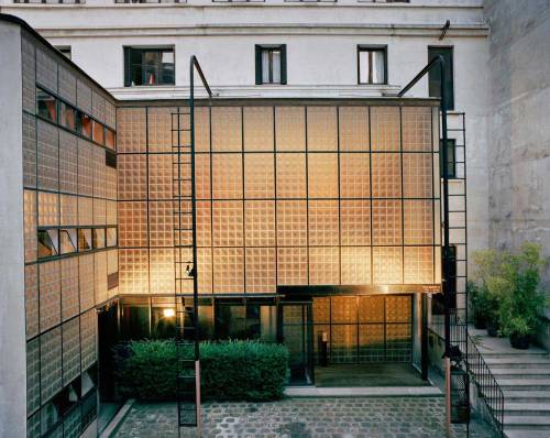 archatlas:      Maison de Verre  Pierre Chareau      Maison de Verre, translating as ‘House of Glass’ saw a pivotal shift in how architecture responded to its time. Built in 1932, it was the collective brainchild of French Interior Architect Pierre