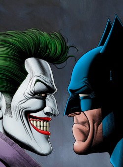 lyrafay:  Joker and Batman by Brian Bollard