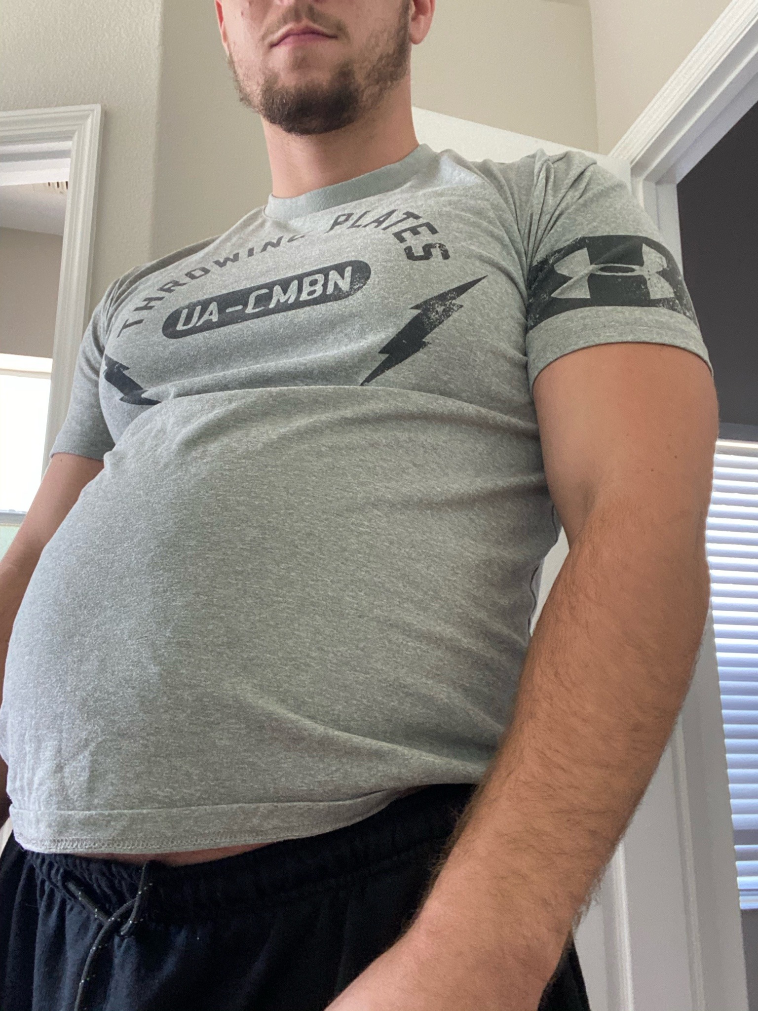 fattyzadddy:Found an old favorite shirt that doesn’t fit anymore :(