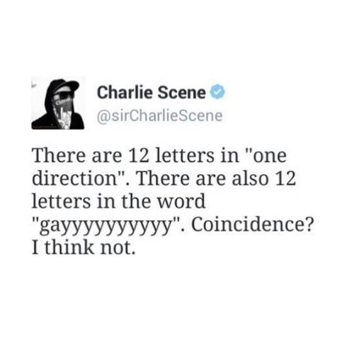 everywhereitsundeadarmy:Charlie Scene tweets part one